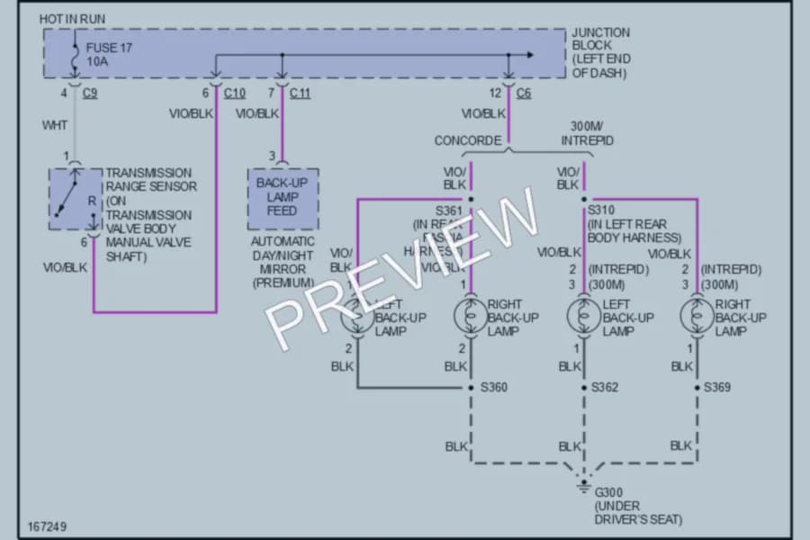 2003 Chrysler Concorde Exterior Lights wiring diagram preview