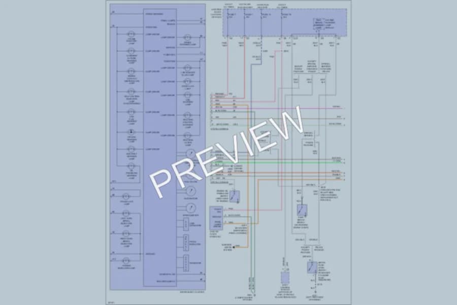 2003 Chrysler Concorde Instrument Cluster wiring diagram preview