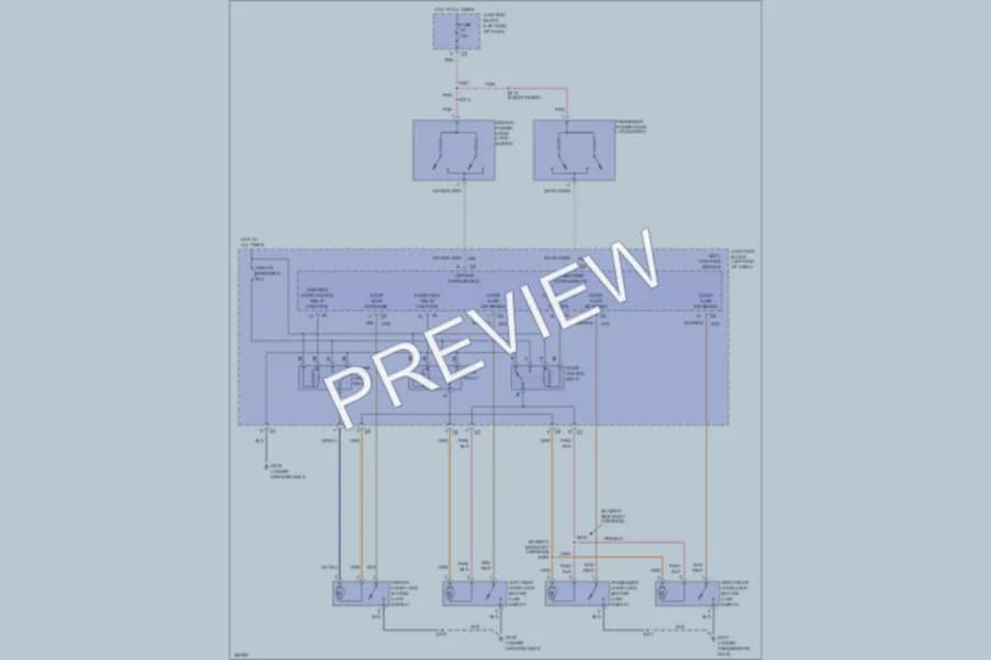 2003 Chrysler Concorde Power Door Locks wiring diagram preview