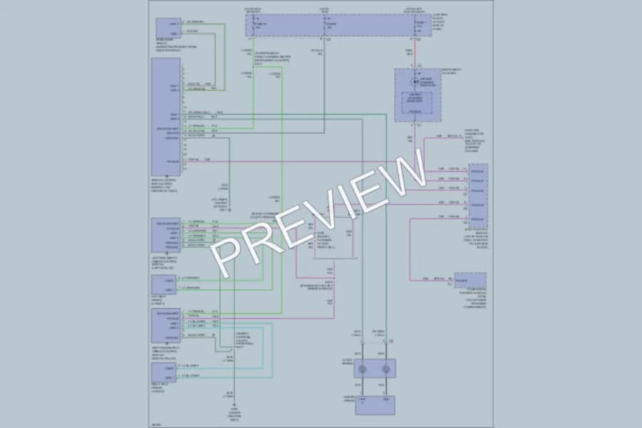 2003 Chrysler Concorde Supplemental Restraints wiring diagram preview