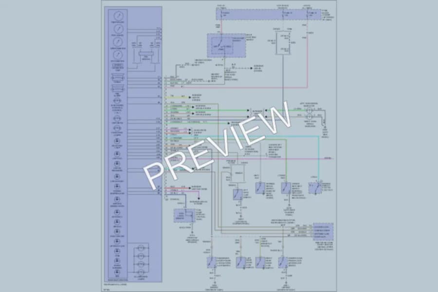 2003 Chrysler PTCruiser Instrument Cluster wiring diagram preview
