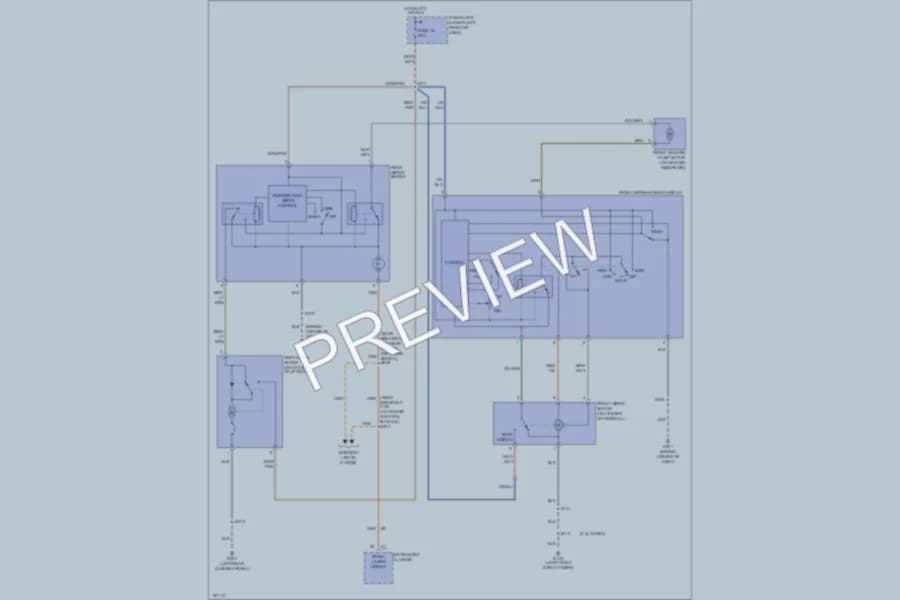 2003 Chrysler PTCruiser Wiper Washer wiring diagram preview