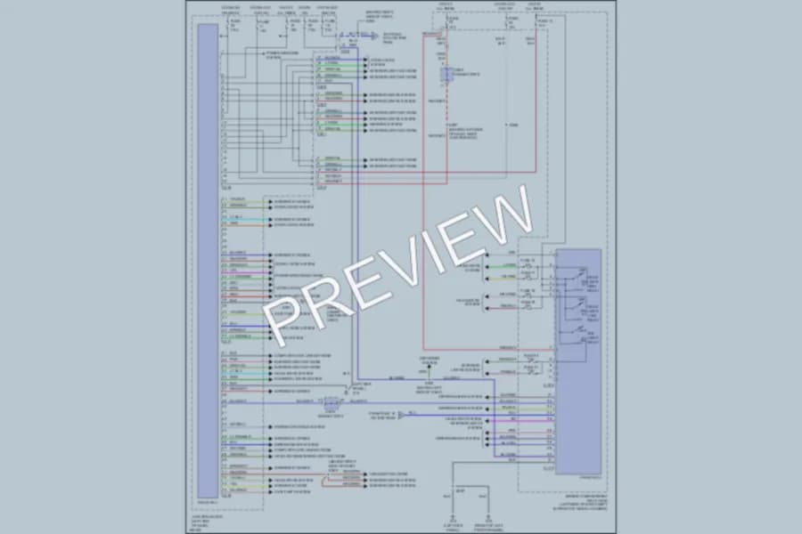 2003 Chrysler 2D Coupe Body Control Modules wiring diagram preview with protected circuit layout