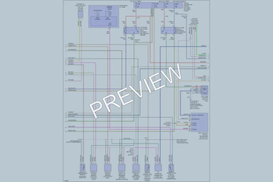 2003 Chrysler 4D Sedan Engine Performance wiring diagram preview with protected circuit layout
