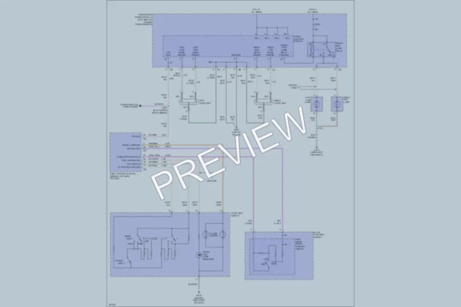2003 Chrysler Voyager Headlights wiring diagram preview