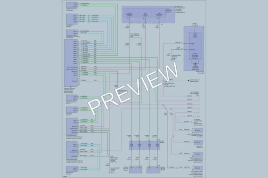 2003 Chrysler Voyager Supplemental Restraints wiring diagram preview