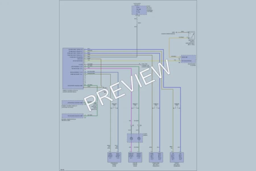 2003 Dodge 2500Sprinter Supplemental Restraints wiring diagram preview