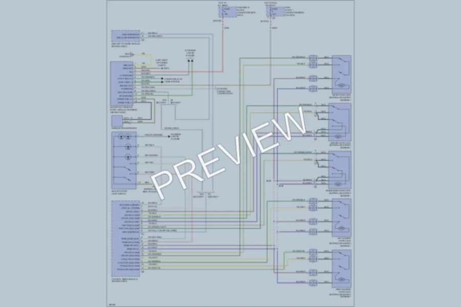 2003 Dodge 3500Sprinter Power Door Locks wiring diagram preview