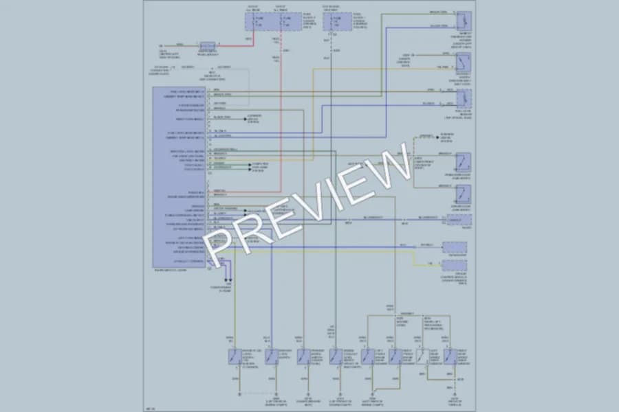 2003 Dodge 3500Sprinter Warning Systems wiring diagram preview