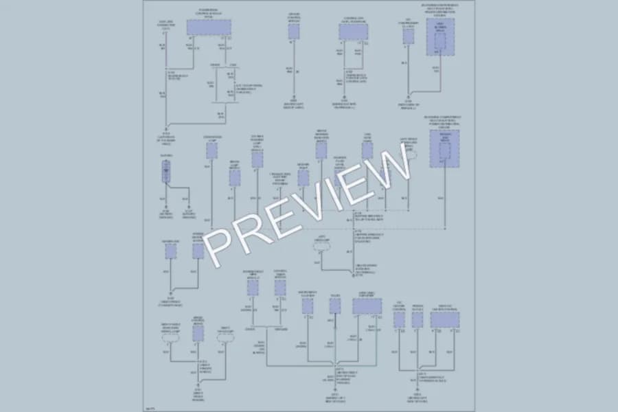 2003 Dodge B1500 Ground Distribution wiring diagram preview with protected circuit layout