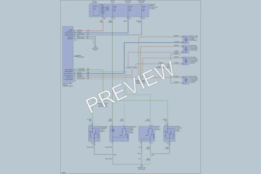 2003 Dodge Dakota Power Door Locks wiring diagram preview