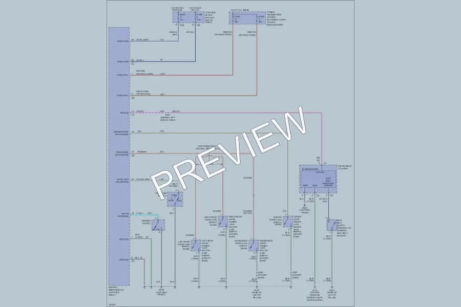 2003 Dodge Dakota Warning Systems wiring diagram preview