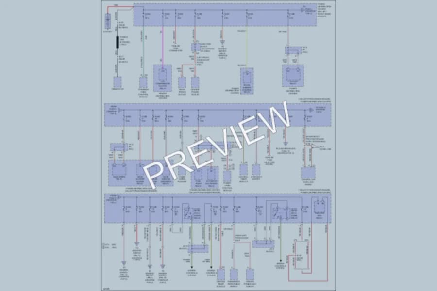 2003 Dodge Durango Power Distribution wiring diagram preview