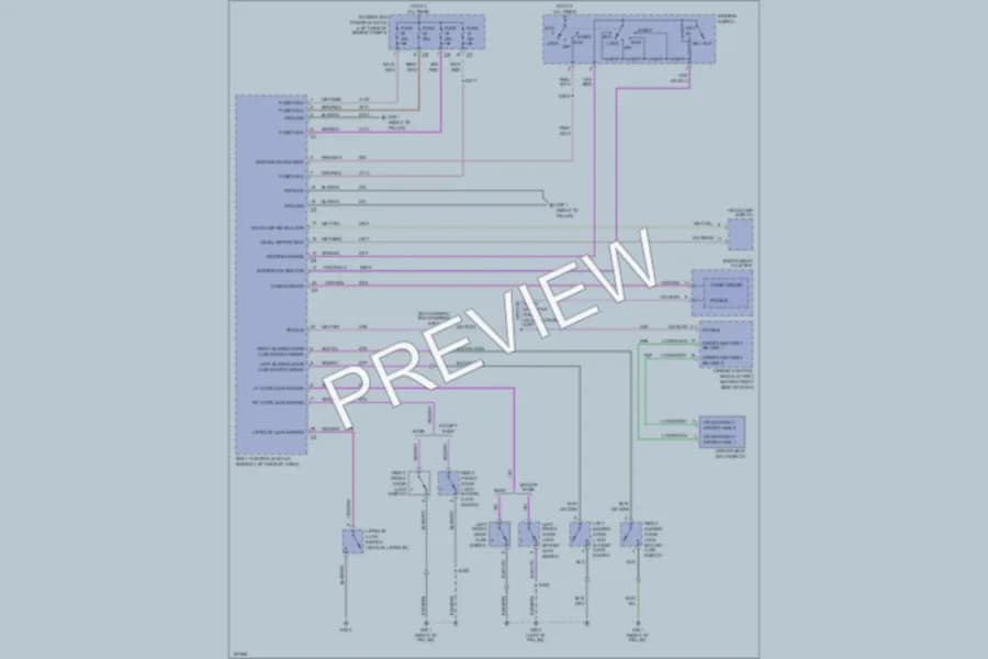 2003 Dodge GrandCaravan Warning Systems wiring diagram preview