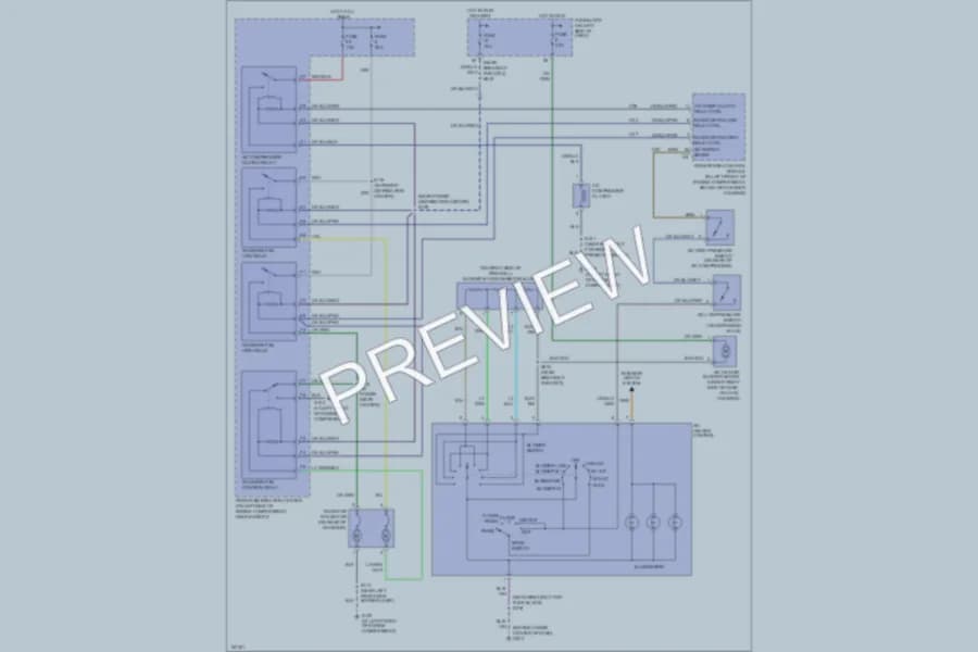 2003 Dodge Neon Air Conditioning wiring diagram preview