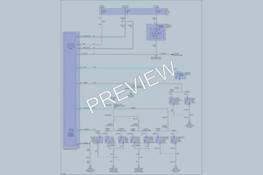 2003 Dodge Neon Warning Systems wiring diagram preview