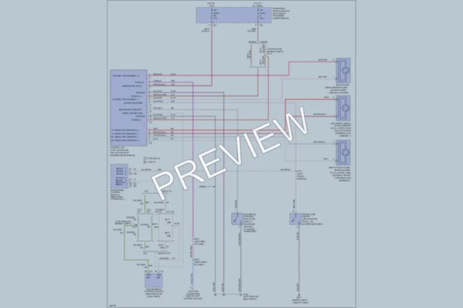 2003 Dodge R2500 Anti Lock Brakes wiring diagram preview with protected circuit layout
