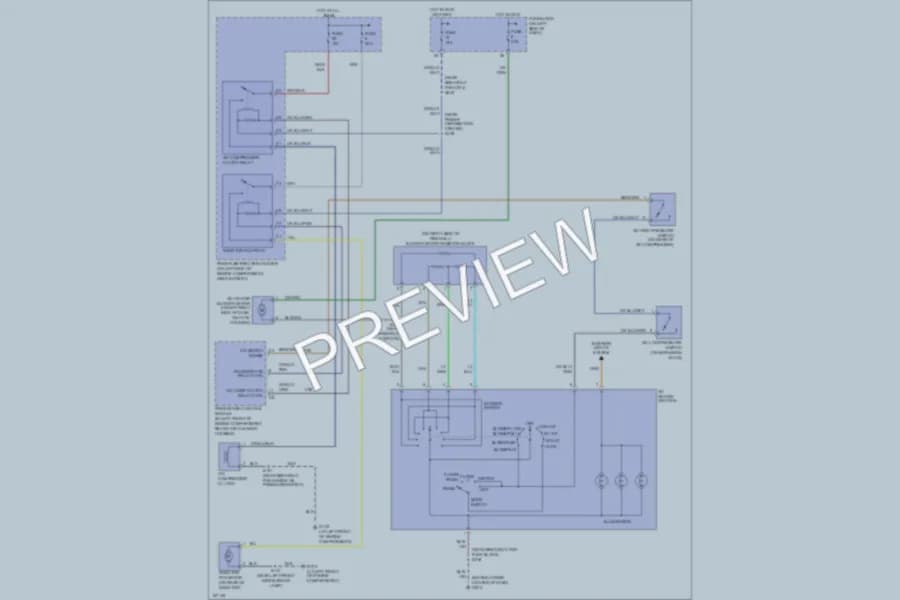 2003 Dodge SX20 Air Conditioning wiring diagram preview
