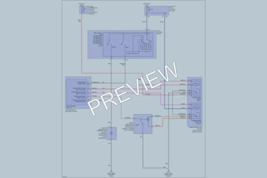 2003 Dodge 4D Sedan Wiper Washer wiring diagram preview with protected circuit layout