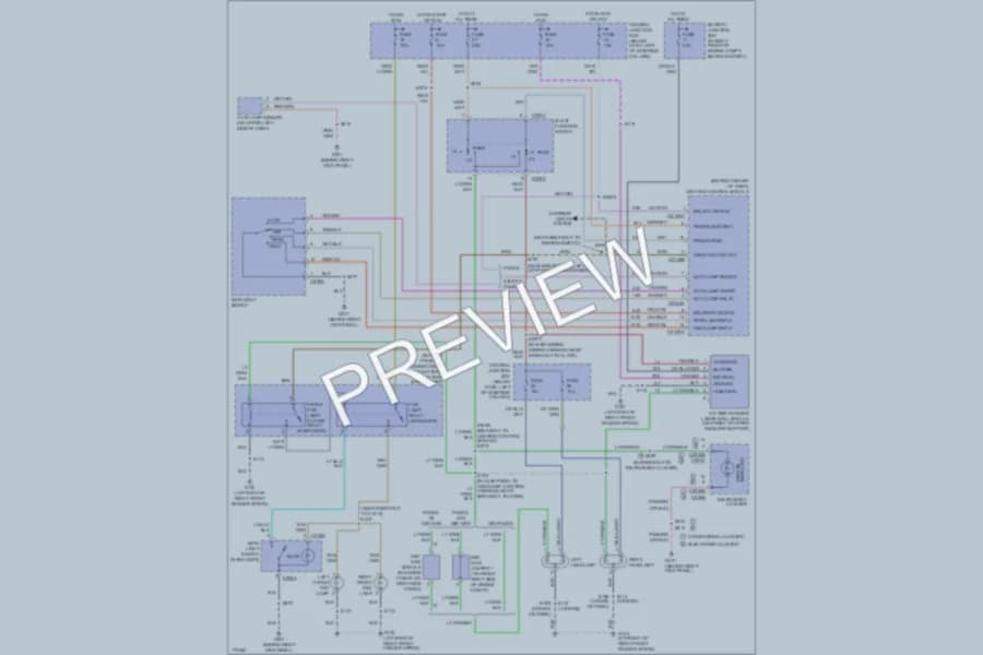 2003 Ford CrownVictoria Headlights wiring diagram preview