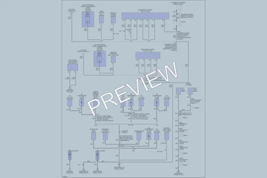 2003 Ford E150 Ground Distribution wiring diagram preview with protected circuit layout