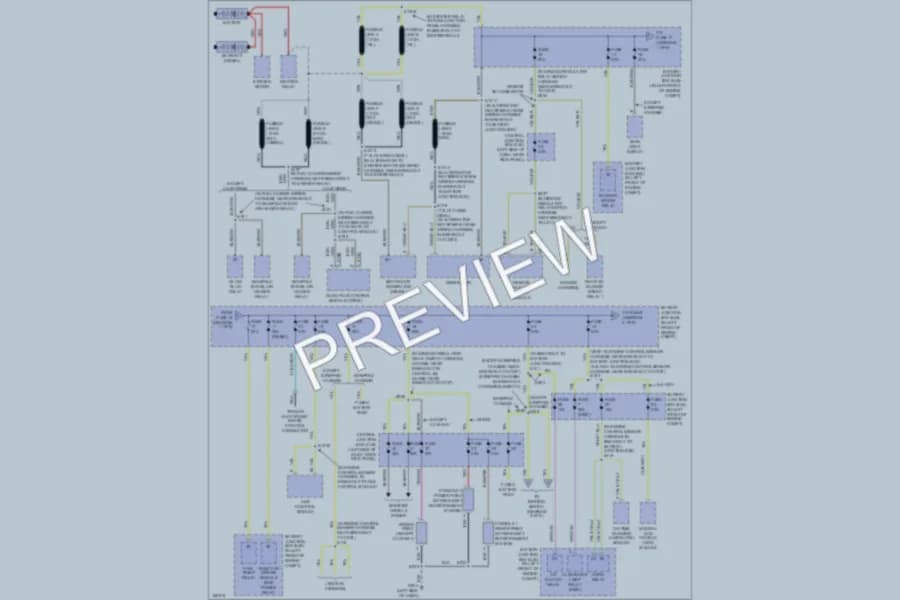2003 Ford E450Econoline Power Distribution wiring diagram preview
