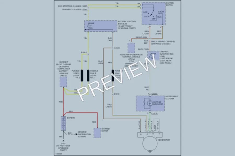 2003 Ford E450Econoline Starting Charging wiring diagram preview