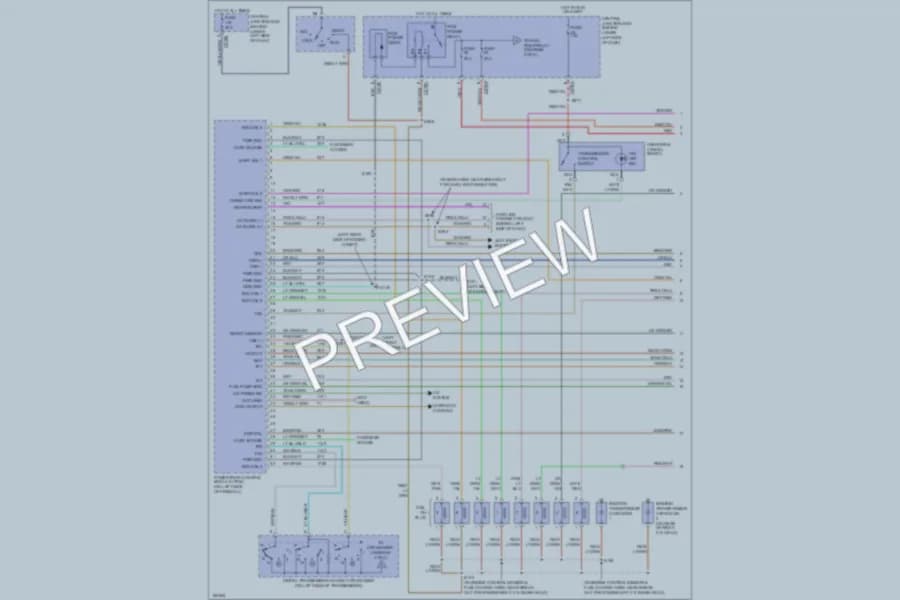 2003 Ford Excursion Engine Performance wiring diagram preview