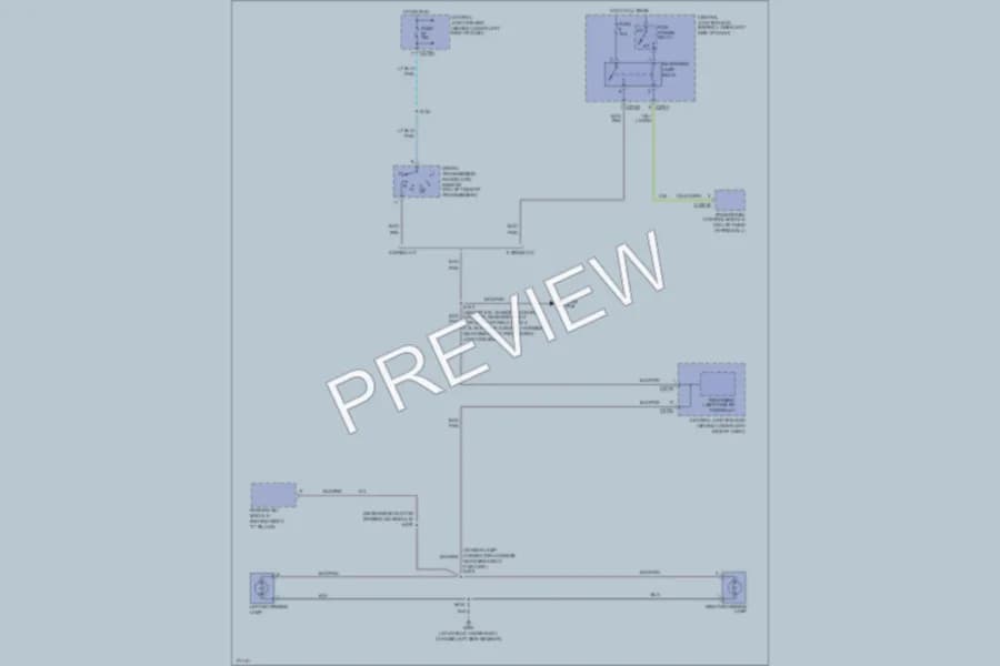 2003 Ford Excursion Exterior Lights wiring diagram preview