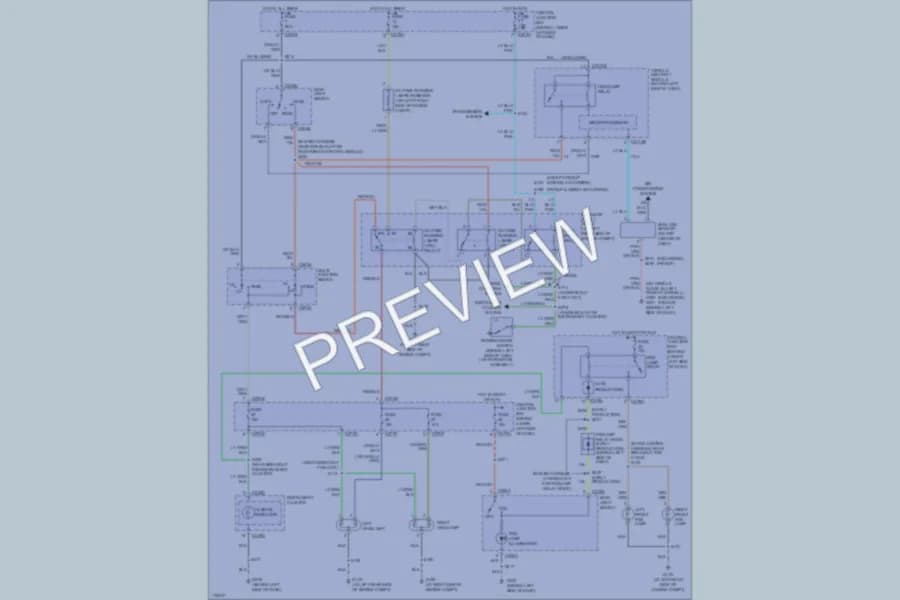 2003 Ford Excursion Headlights wiring diagram preview