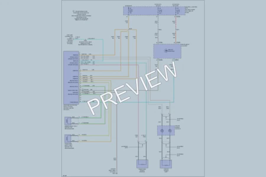 2003 Ford Excursion Supplemental Restraints wiring diagram preview
