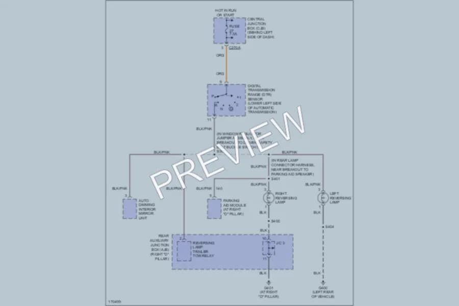 2003 Ford Explorer Exterior Lights wiring diagram preview