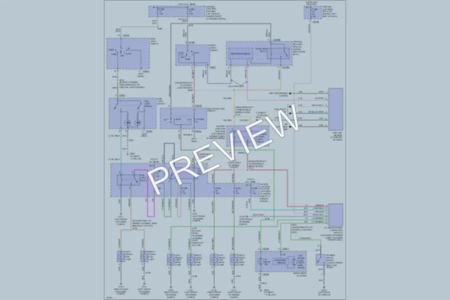 2003 Ford Explorer Headlights wiring diagram preview