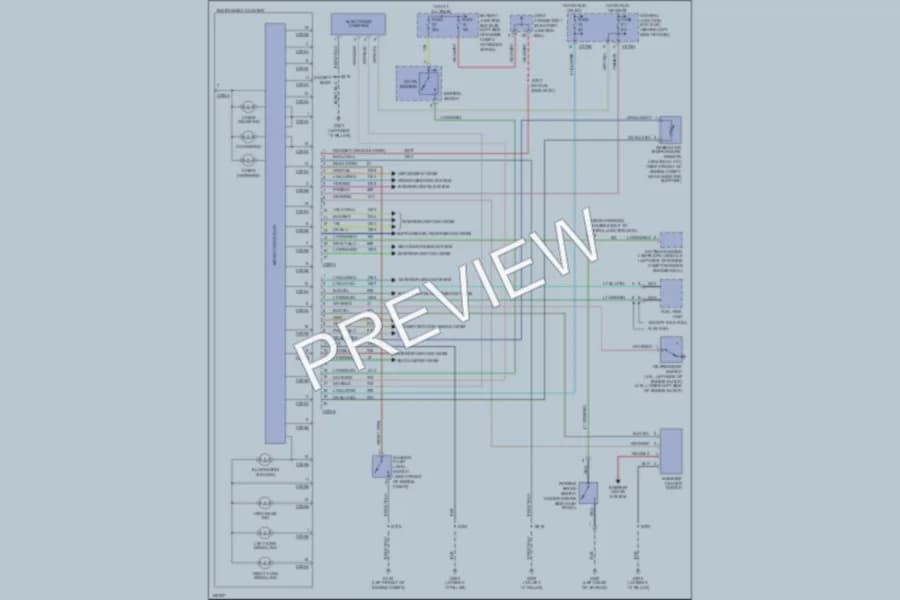 2003 Ford Explorer Instrument Cluster wiring diagram preview