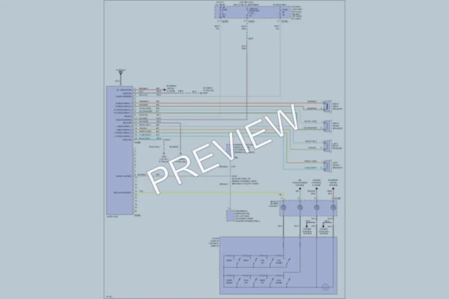 2003 Ford Explorer Radio wiring diagram preview