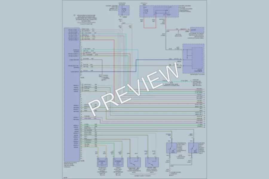 2003 Ford Explorer Supplemental Restraints wiring diagram preview