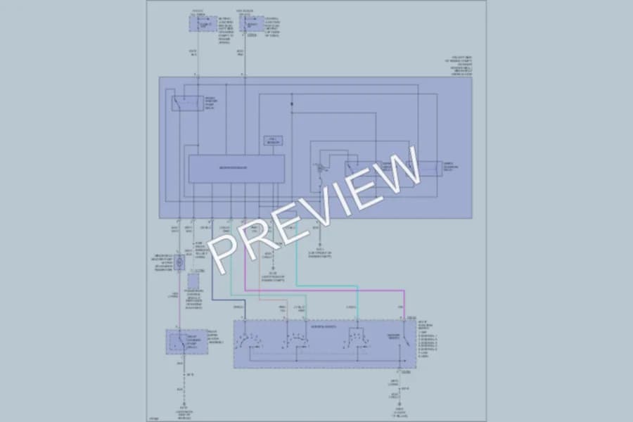 2003 Ford Explorer Wiper Washer wiring diagram preview