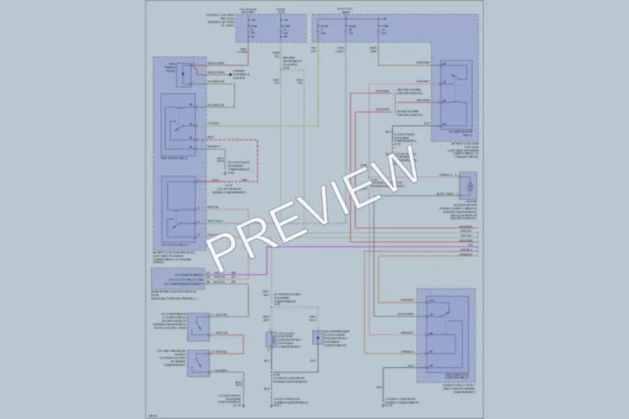 2003 Ford ExplorerSportTrac Air Conditioning wiring diagram preview
