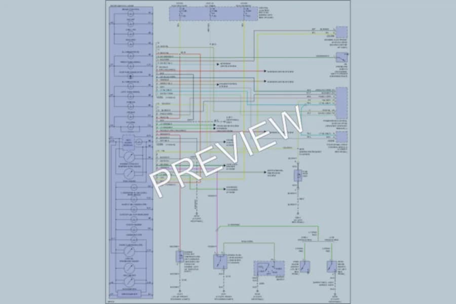 2003 Ford ExplorerSportTrac Instrument Cluster wiring diagram preview