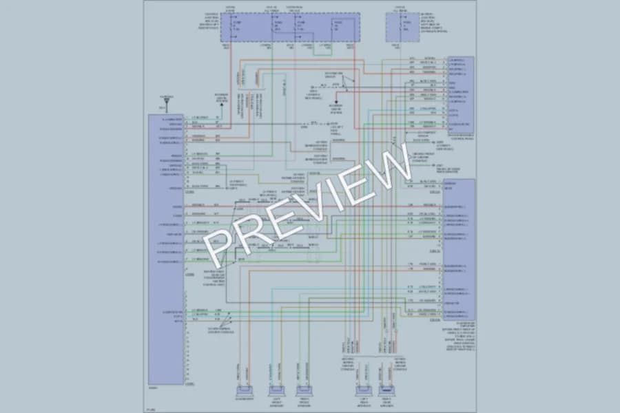 2003 Ford ExplorerSportTrac Radio wiring diagram preview