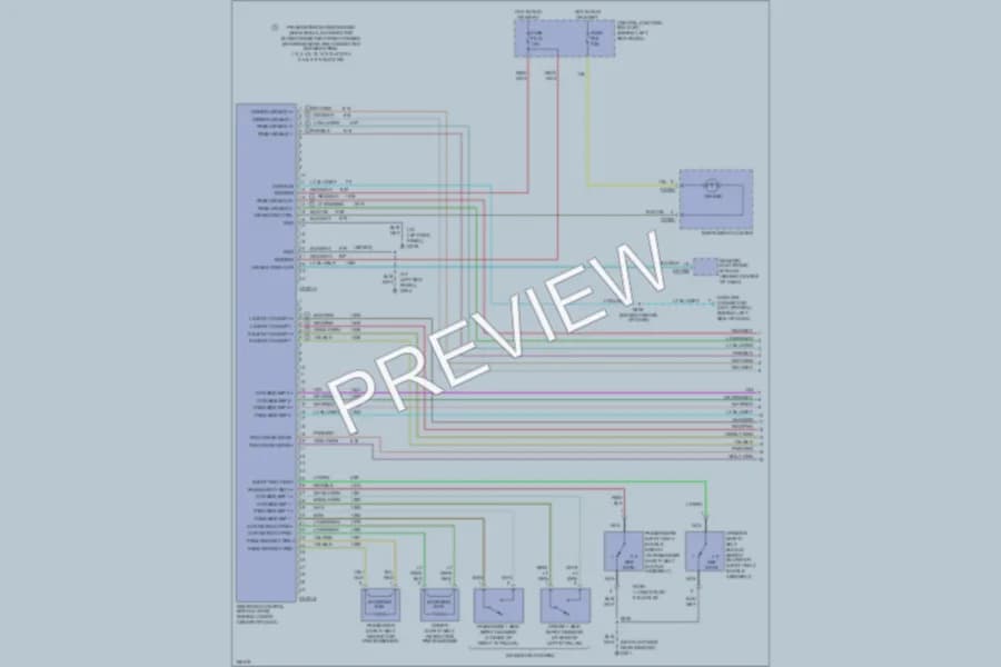 2003 Ford ExplorerSportTrac Supplemental Restraints wiring diagram preview