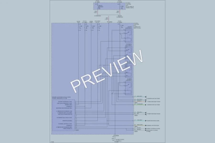 2003 Ford F150 Body Control Modules wiring diagram preview with protected circuit layout
