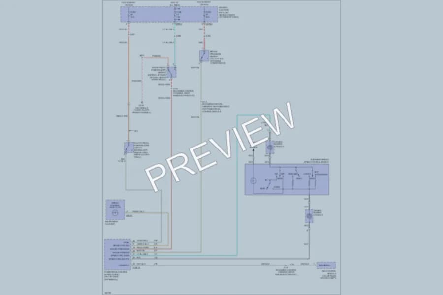 2003 Ford F450ChsCab Cruise Control wiring diagram preview