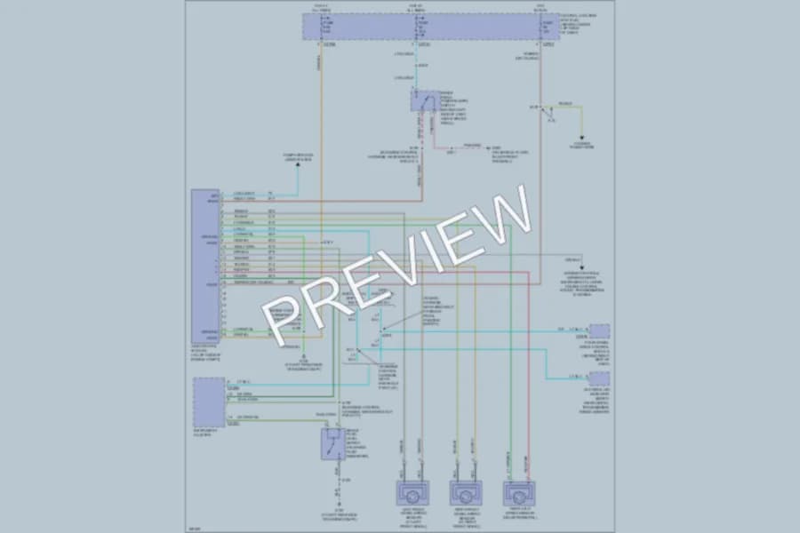 2003 Ford F550ChsCab Anti Lock Brakes wiring diagram preview