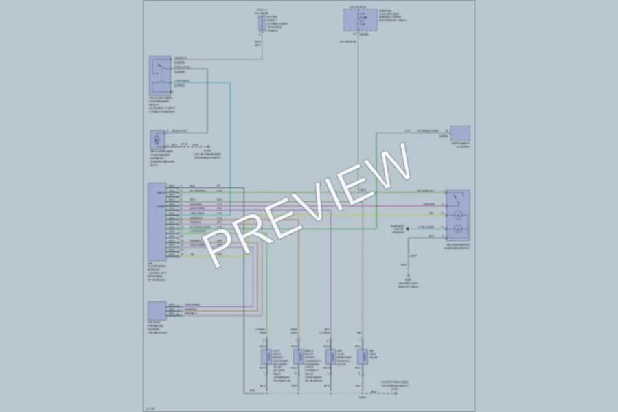2003 Ford F550ChsCab Electronic Suspension wiring diagram preview