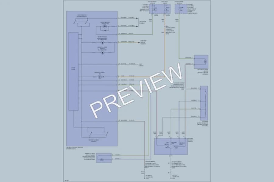 2003 Ford Focus Air Conditioning wiring diagram preview