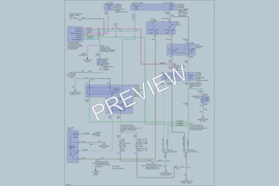 2003 Ford Mustang Headlights wiring diagram preview