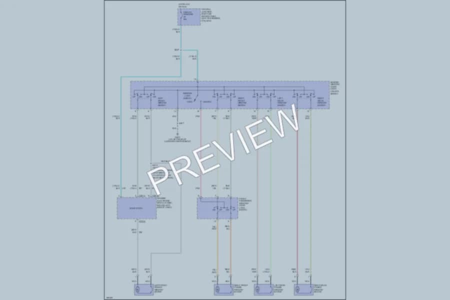 2003 Ford Mustang Power Windows wiring diagram preview