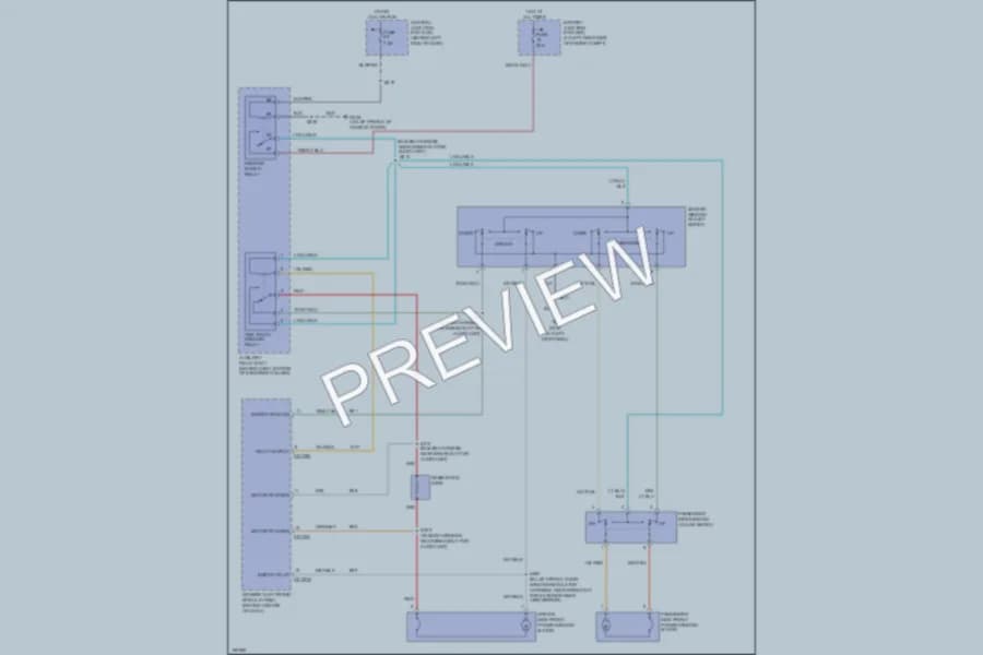2003 Ford Ranger Power Windows wiring diagram preview
