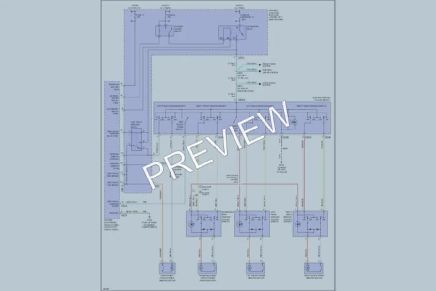 2003 Ford Taurus Power Windows wiring diagram preview